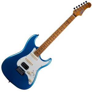 Jet Guitars JS-400 LPB Roasted Maple HSS - Lake Placid Blue